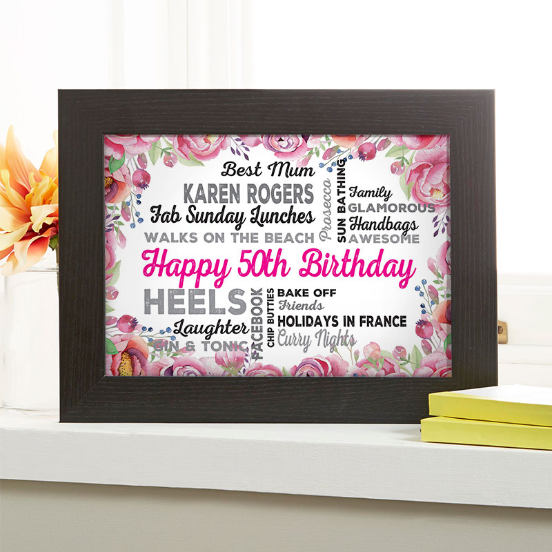 Personalized 50th Birthday Presents For Her