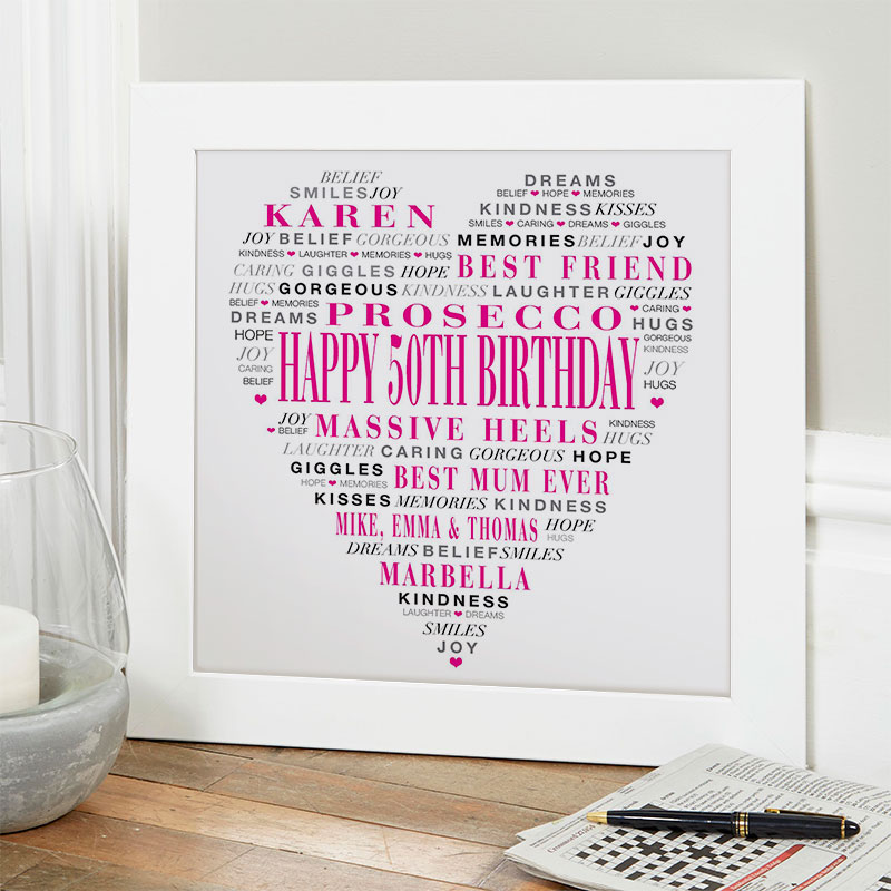 50th birthday gift ideas for female friend
