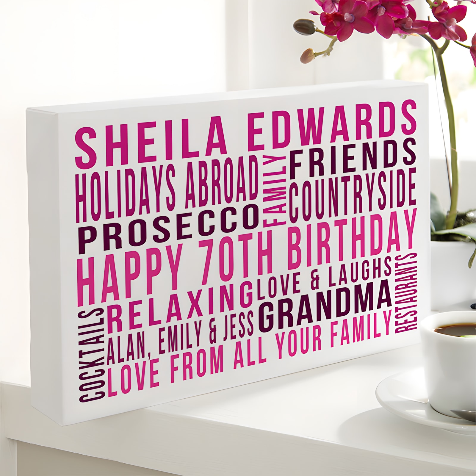 personalized 70th birthday gifts