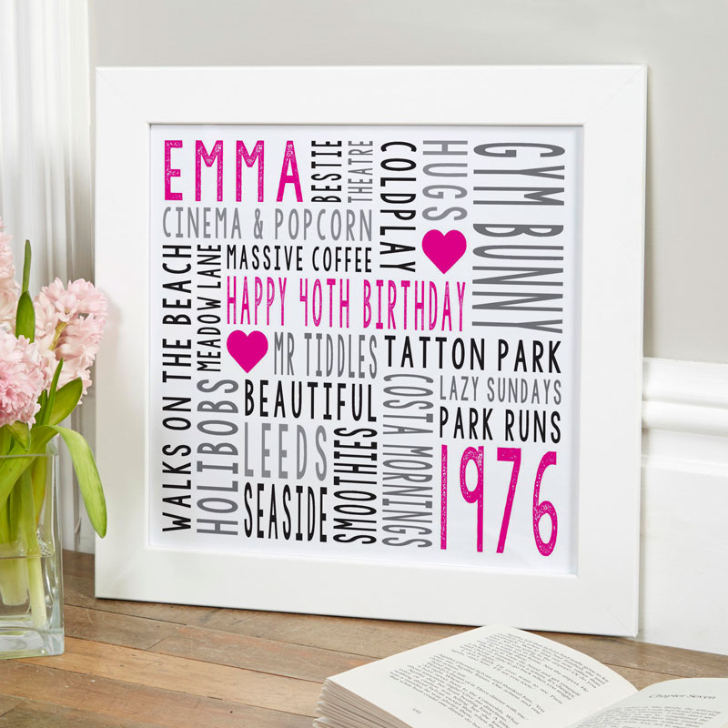 Flower Word Art Gift picture