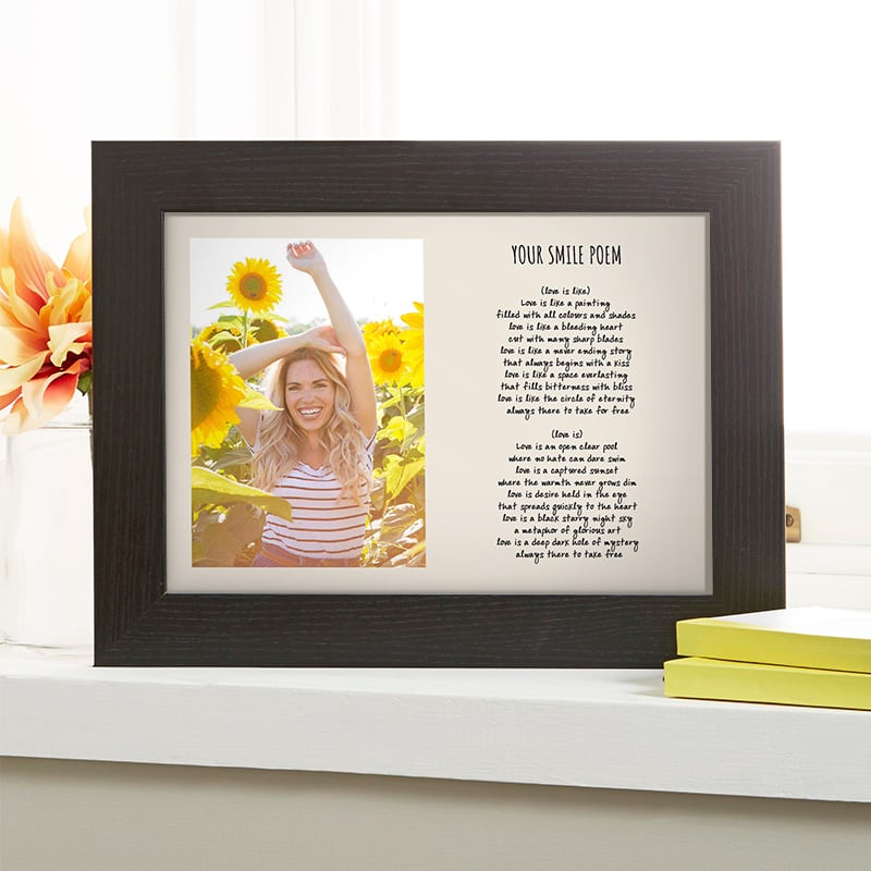Beautiful Personalized Picture Wall Art Gift Poem Design Your Photo Printed in High Definition on Metal Ready to Hang Steel 8 x 12