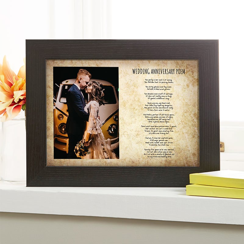 FRAMED PERSONALISED PRINT Any Lyrics quotes TYPOGRAPHY Wedding anniversary gift 