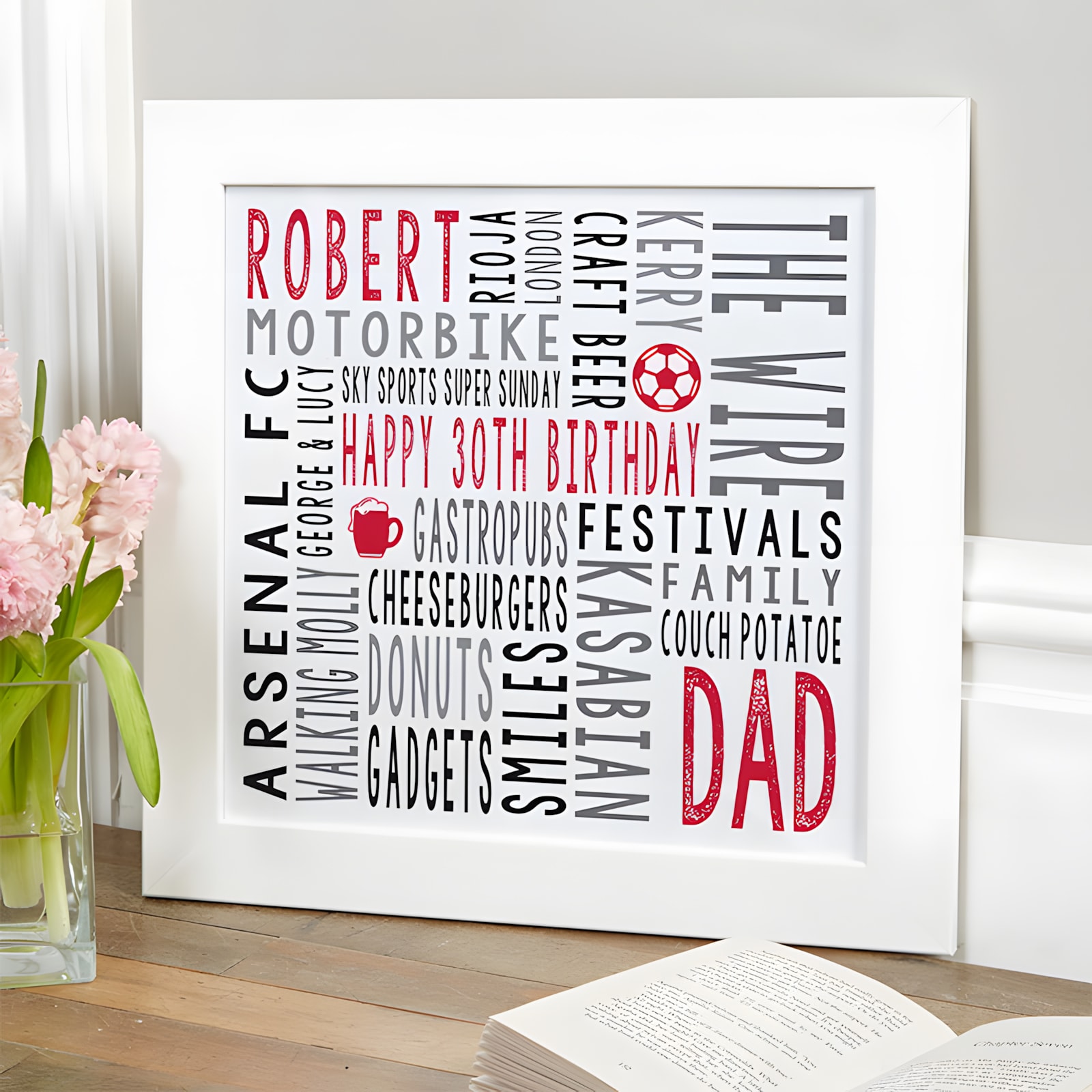 30th birthday gift for him personalized