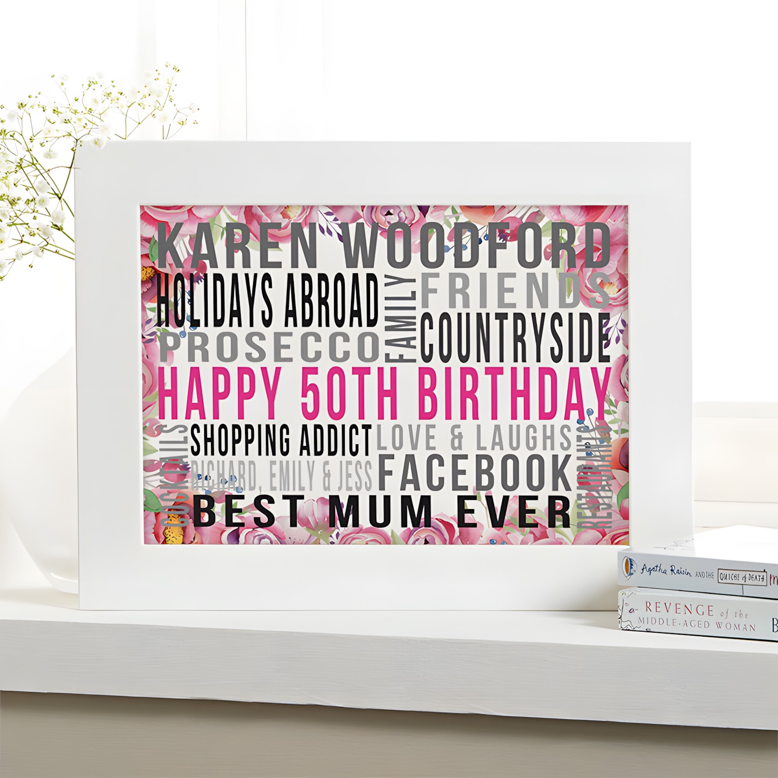 Details about   50th BIRTHDAY WORD ART UNIQUE PERSONALISED GIFT FOR FIFTIETH BIRTHDAY 50 