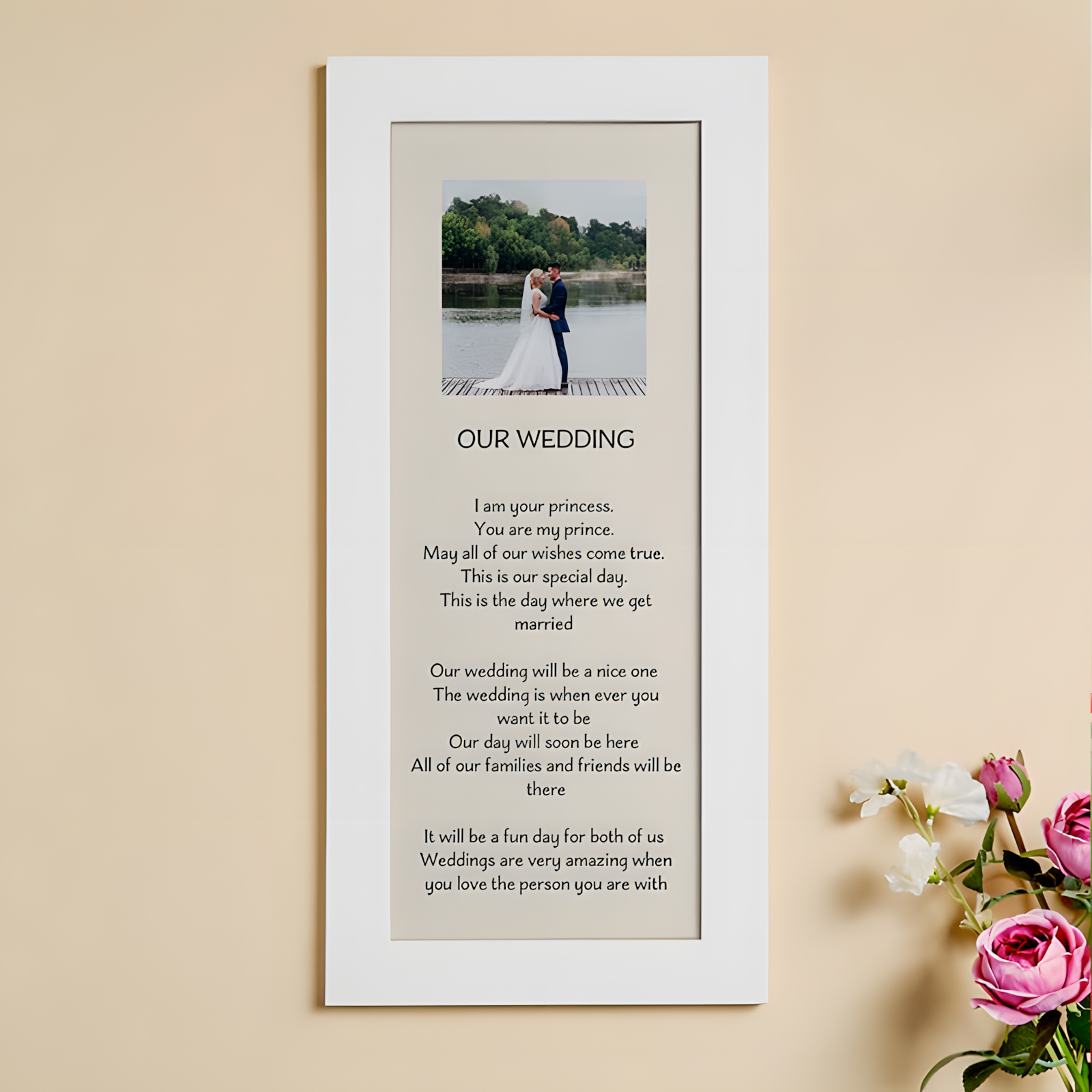 Personalized Wedding Gifts for the Couple, Unique Anniversary Gifts for Her  (8x10 or 11x14 Burlap Print)