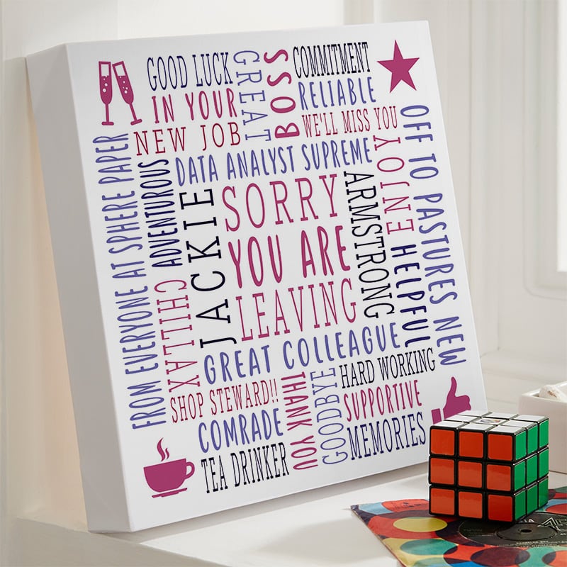 Personalized Going Away Gift Coworker Friend Canvas, Best Work Friends  Gift, Colleague Farewell Gift - Best Personalized Gifts For Everyone