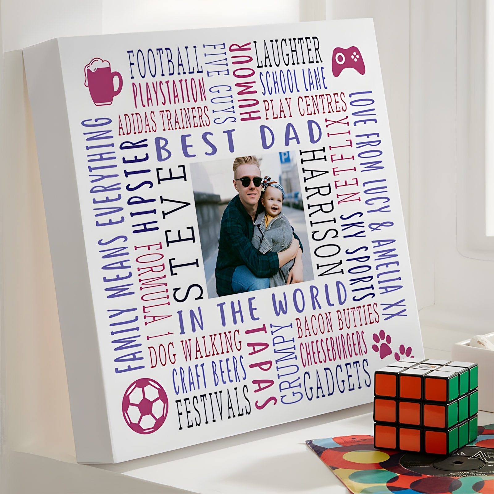 gifts for men photo canvas custom made