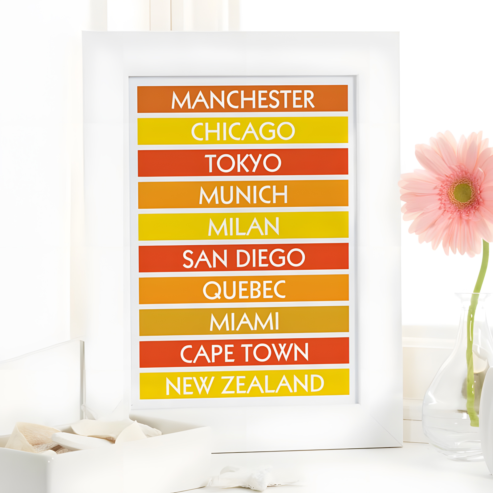 personalized destination print gift