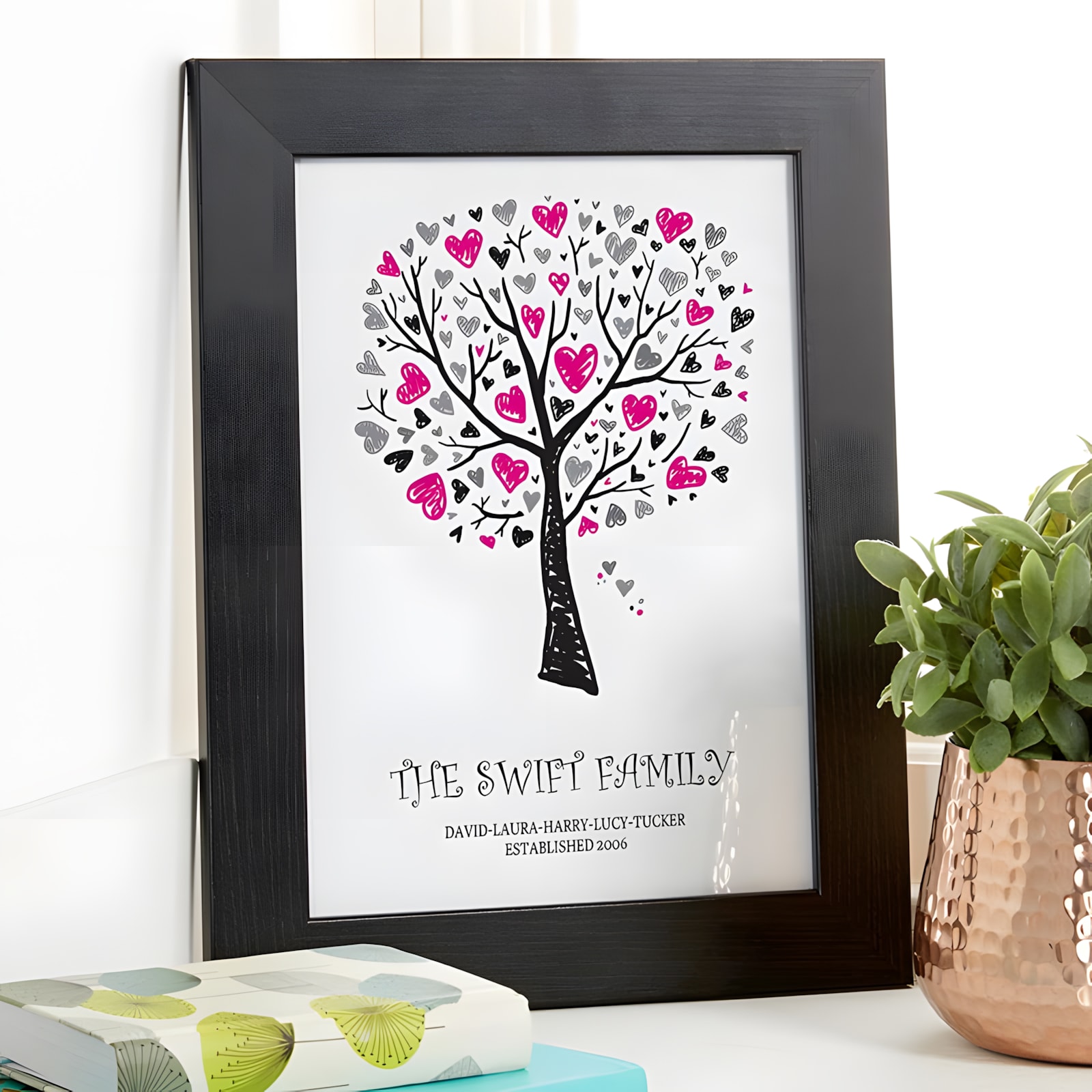 Extra Large Family Tree Wall Art / Personalized Gift / Photo