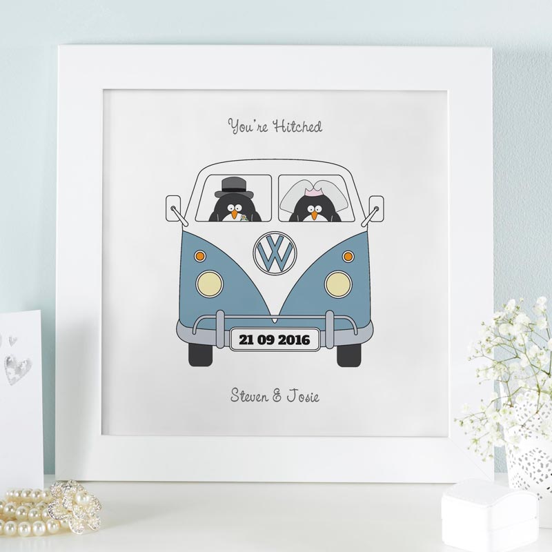 Details about   Personalised  VW Camper valentine WORD ART PICTURE with frame options 