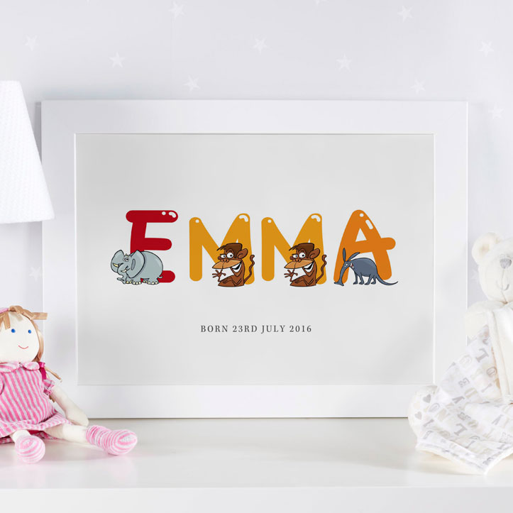 Personalized Children's Name Art Prints & Canvases