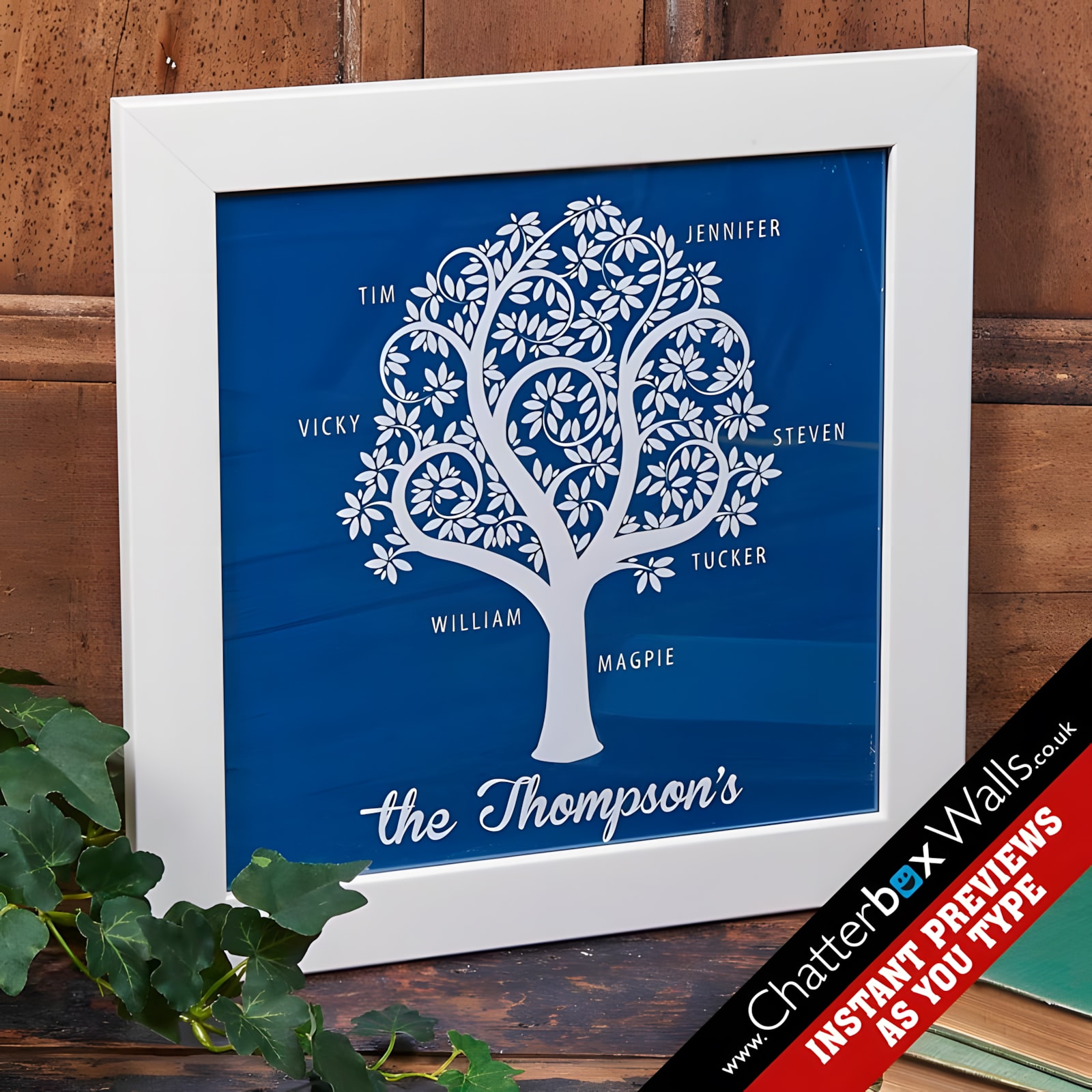 Personalized Family Tree Print Or Canvas Chatterbox Walls