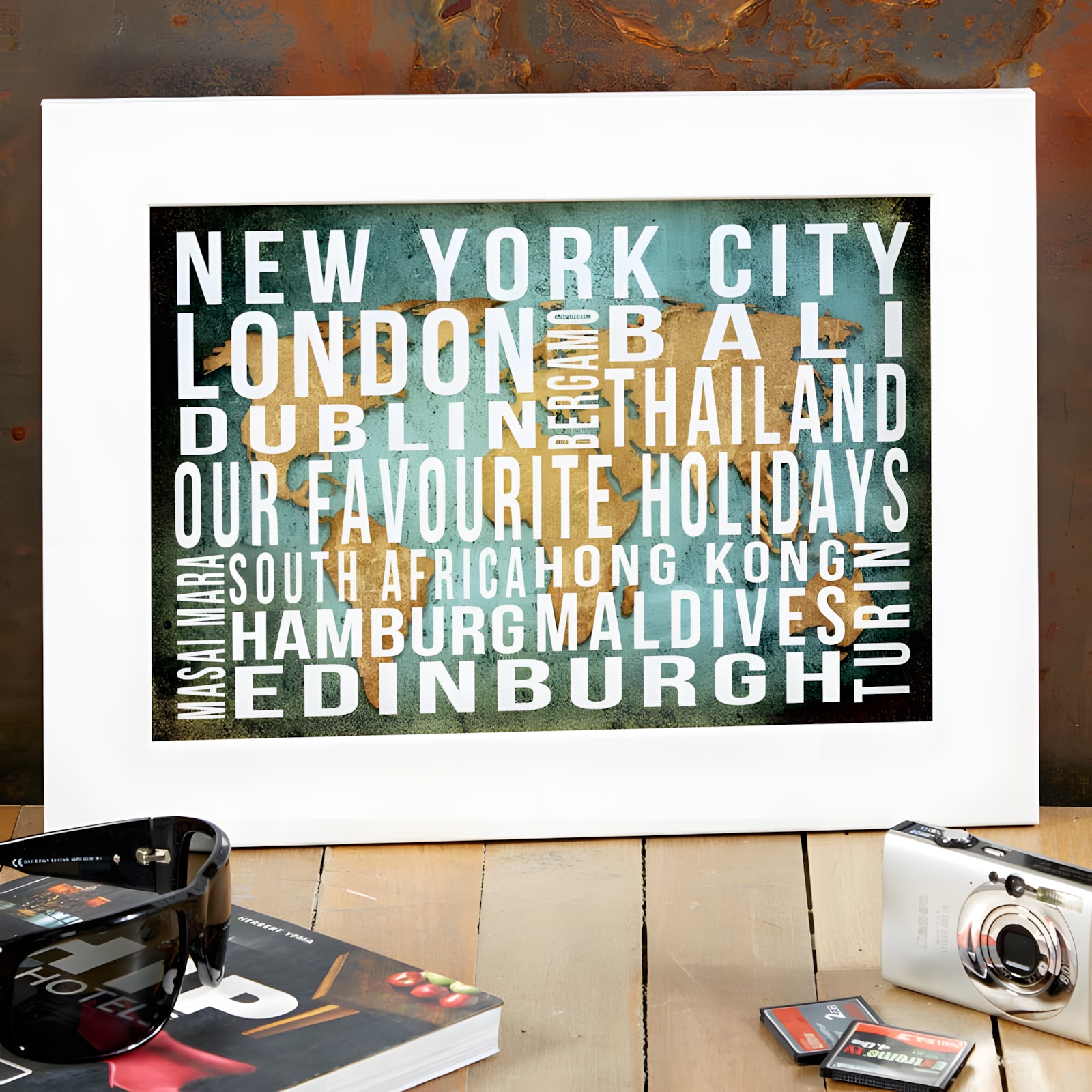bespoke gift birthday anniversary framed word print notonthehighstreet