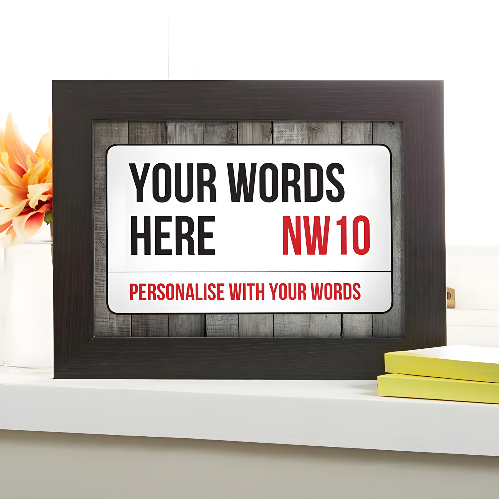 personalized street sign print