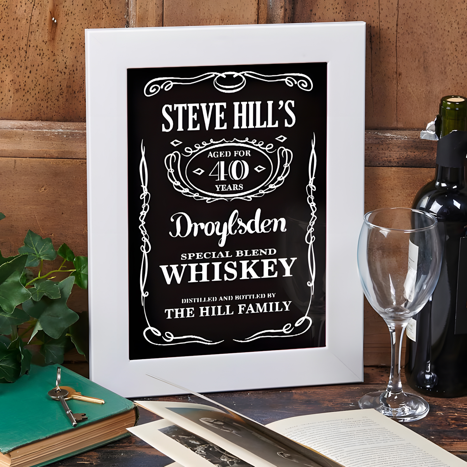 personalized whiskey print
