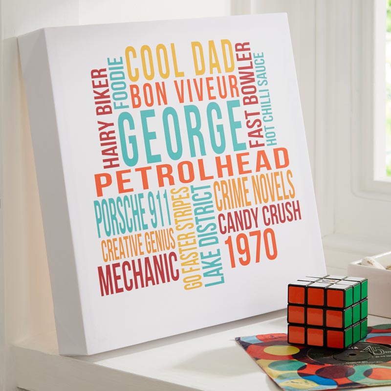 Personalized Word Art Canvases